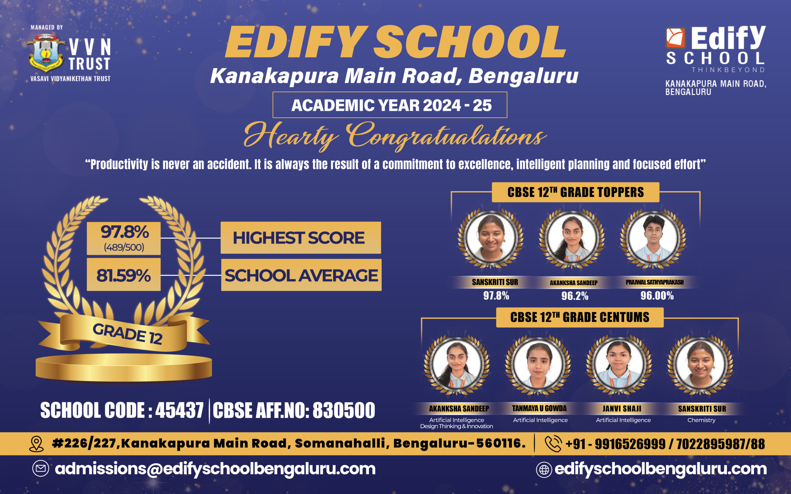 Edify School board results